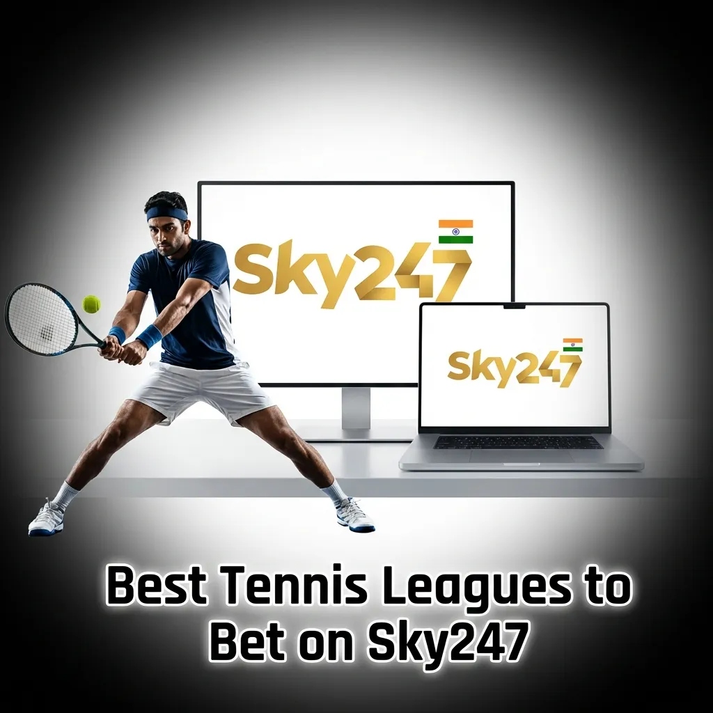 Tennis player hitting ball on court with Grand Slam tournament logos including Australian Open, Wimbledon, US Open