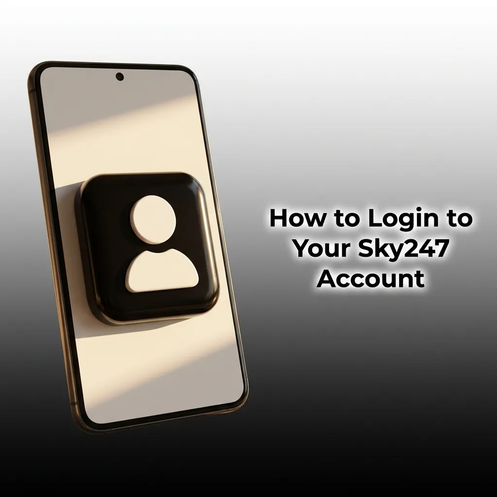 Sky247 login screen showing username and password fields for account access