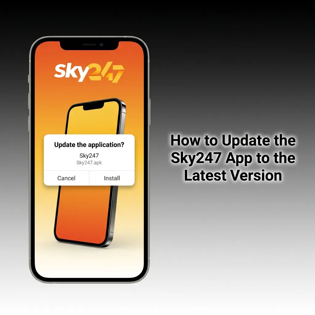 Sky247 app automatically updates when opened, ensuring latest features without manual downloads or reinstallation
