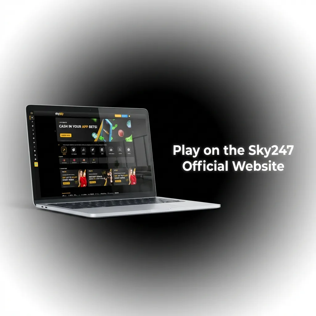 Sky247 official website interface showing sports betting, live casino games, and account features accessible via browser