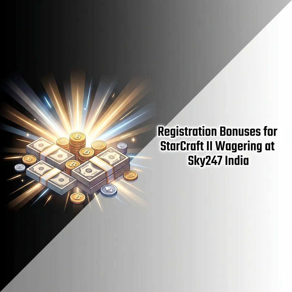 Sky247 India registration bonuses for StarCraft II betting with deposit offers and cashback promotions displayed