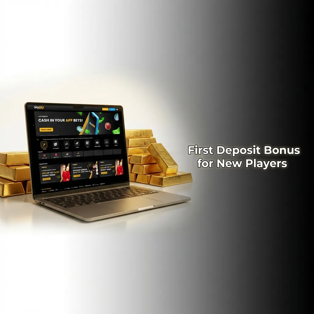 New player first deposit bonuses showing casino games, sports betting, and crypto deposit promotional offers