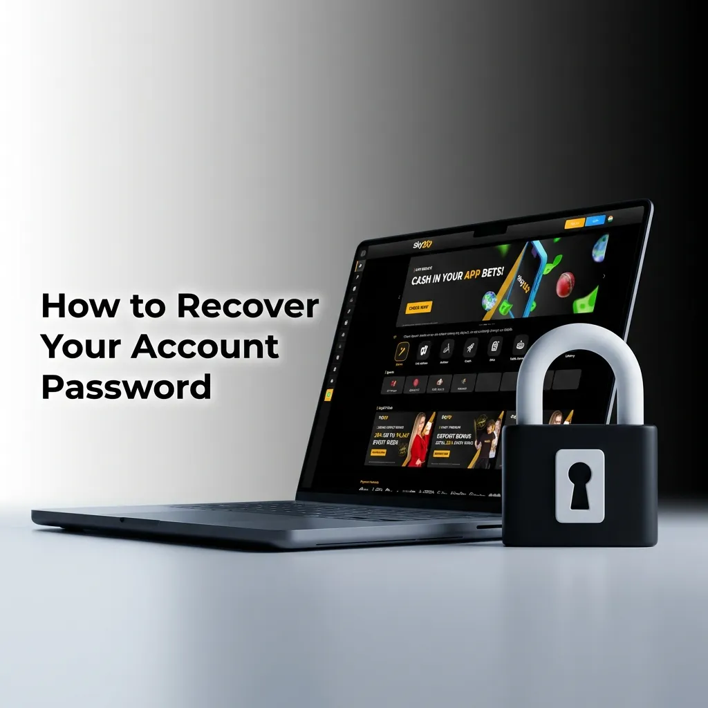 Step-by-step guide showing password reset process using email or mobile verification and OTP code entry.