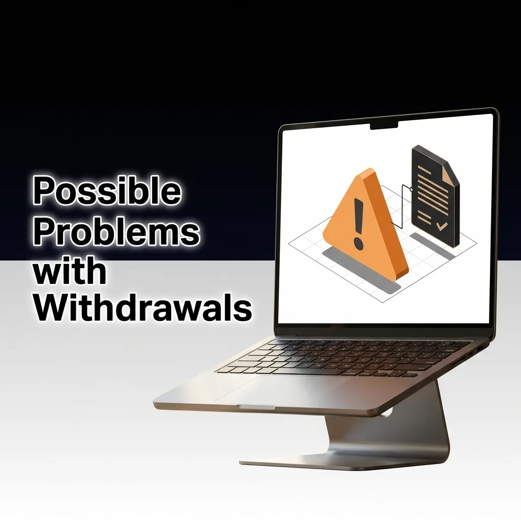 Player checking withdrawal issues: verification pending, wagering incomplete, payment mismatch, declined transaction, or delays.