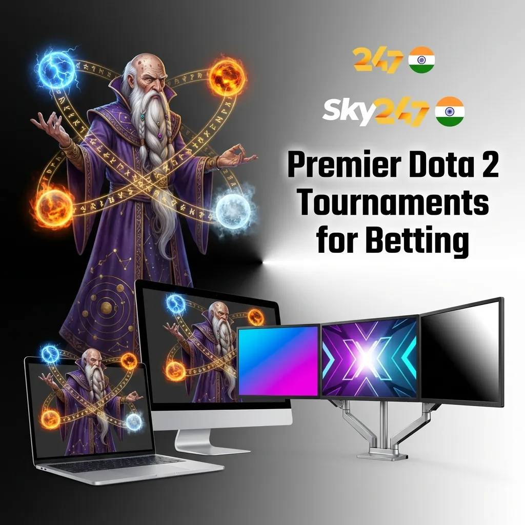 Top Dota 2 tournaments including The International, ESL, and PGL events available for betting on Sky247 platform
