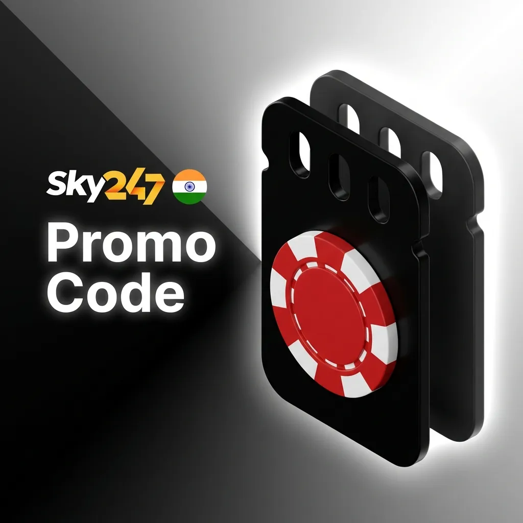 Sky247 promo code entry interface on deposit screen with bonus activation instructions