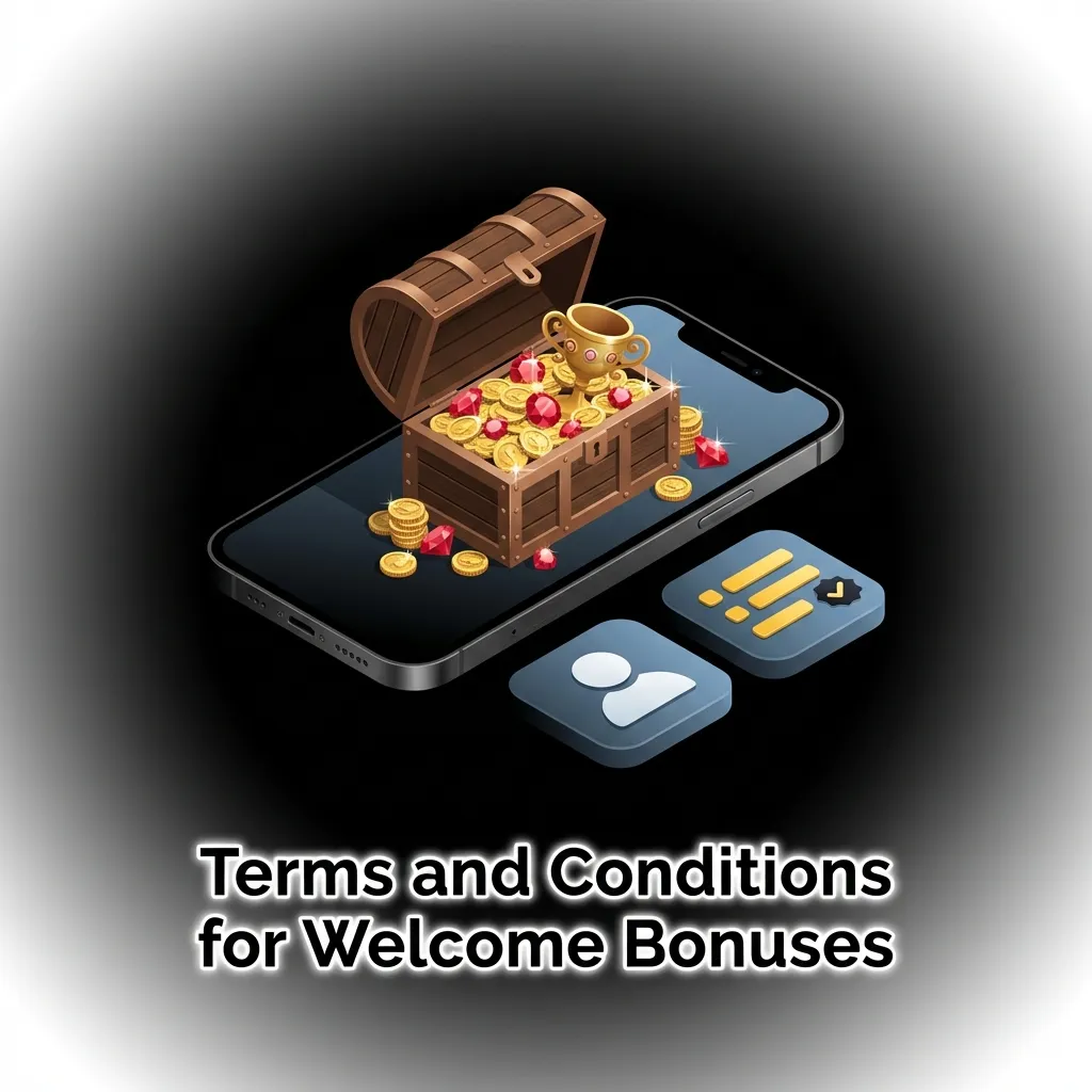 Document showing welcome bonus terms including age limits, wagering rules, and account verification requirements