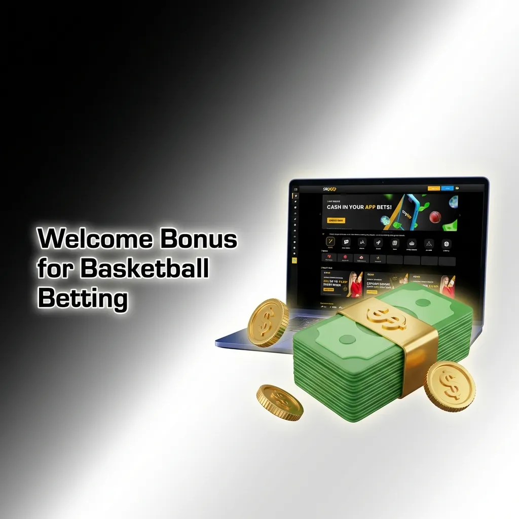 Basketball betting welcome bonus offering 100% match up to ₹50,000 for new users with wagering requirements