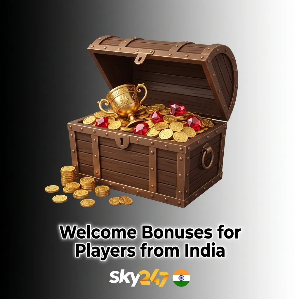 Sky247 welcome bonuses for Indian players including deposit matches, cashback offers, and weekly promotions up to ₹10,247