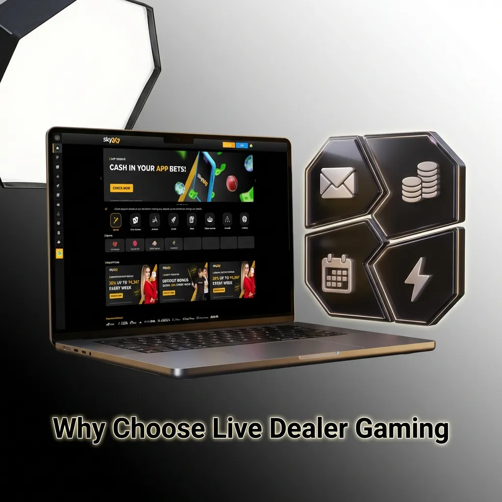 Live dealer gaming with real cards, human dealers, and authentic casino atmosphere for transparent, social gambling experience