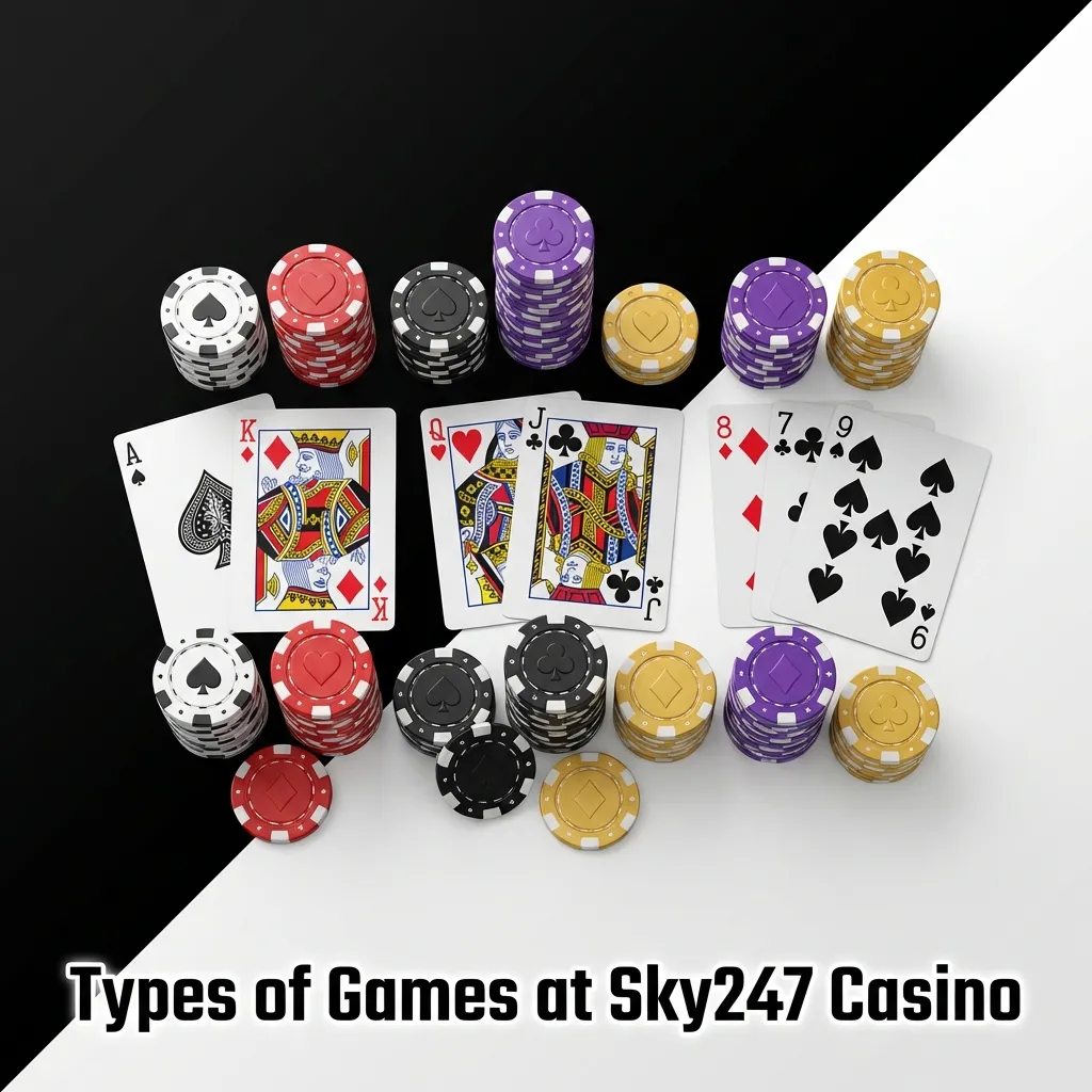 Sky247 Casino gaming library with 2,500+ titles including slots, crash games, table games, jackpots, and video poker